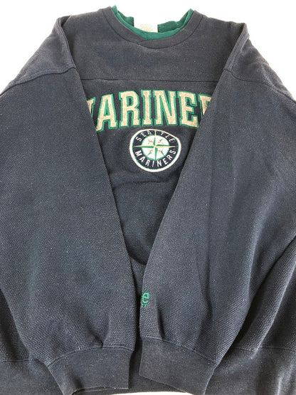 【中古品】【メンズ】  LEE SPORT リー スポーツ SEATTLE MARINERS SWEAT シアトル マリナーズ 刺繍入りスウェット トップス トレーナー 146-240827-mo-3-tag サイズ：XL カラー：ネイビー 万代Net店