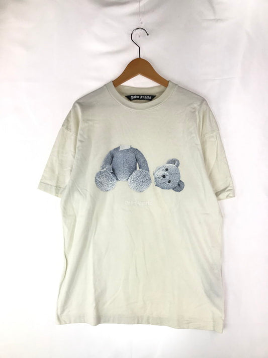 【中古品】【メンズ】  PALM ANGELS パームエンジェルス ICE BEAR LOGO T-SHIRT PMAA001E20JER004 アイスベア ロゴTシャツ 半袖Tシャツ 142-240825-hi-6-tag サイズ：M カラー：ホワイト 万代Net店