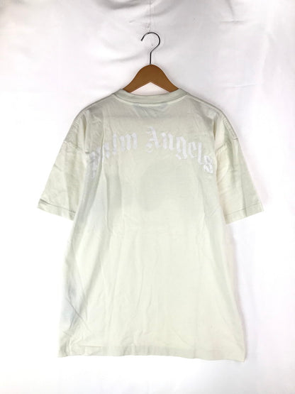 【中古品】【メンズ】  PALM ANGELS パームエンジェルス ICE BEAR LOGO T-SHIRT PMAA001E20JER004 アイスベア ロゴTシャツ 半袖Tシャツ 142-240825-hi-6-tag サイズ：M カラー：ホワイト 万代Net店