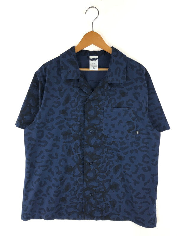 【中古品】【メンズ】 NIKE ナイキ SB PLINT BOWLER S/S BUTTON DOWN SHIRT FN2596-410 プリント ボウラー ショートスリーブ ボタンダウンシャツ 半袖 トップス 148-240827-mo-6-tag サイズ：Ⅼ カラー：ブルー 万代Net店