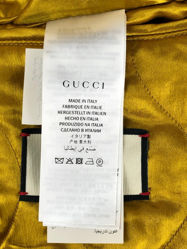 【中古品】【メンズ】 GUCCI グッチ 18SS FLORA SNAKE BOMBER JACKET フローラ スネーク ボンバージャケット 中綿ジャケット アウター 183-240905-hi-6-tag サイズ：44 カラー：カーキ 万代Net店