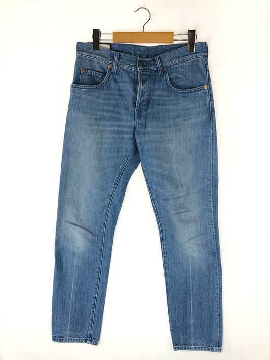 【中古品】【メンズ】 GUCCI グッチ BUTTON FLY DENIM PANTS 557960 ボタンフライデニムパンツ ボトムス ストロベリー刺繍  152-240831-mo-10-tag サイズ：23 カラー：インディゴ 万代Net店