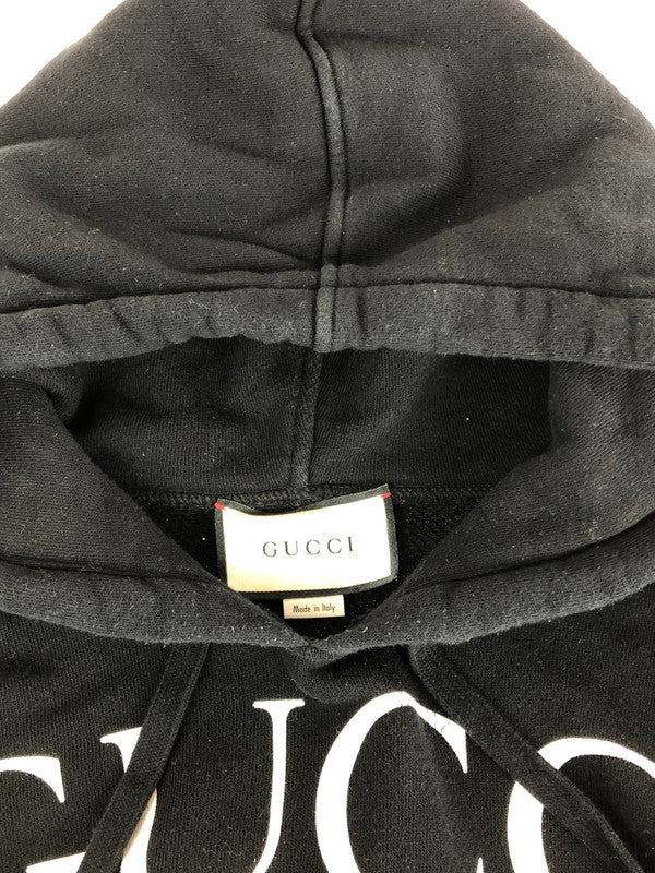 【中古品】【メンズ】 GUCCI グッチ インターロッキングG プルオーバーパーカー 475374  トップス 141-240831-mo-5-tag サイズ：XS カラー：ブラック 万代Net店