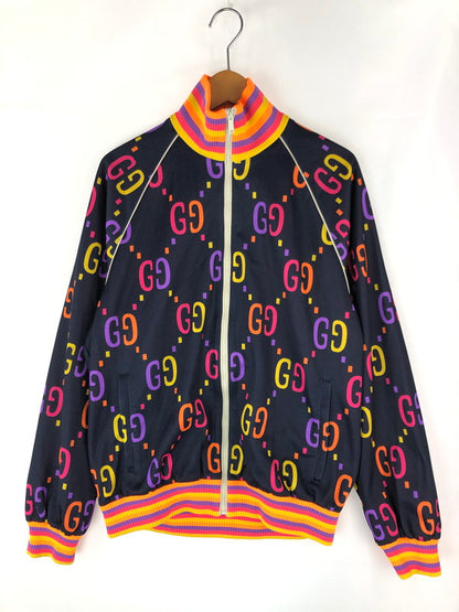 【中古品】【メンズ】 GUCCI グッチ JUMBO GG TECHNICAL JERSEY 701623 ジャンボGG テクニカルジャージー ジップジャケット ライトアウター 141-240831-mo-6-tag サイズ：XS カラー：マルチカラー 万代Net店