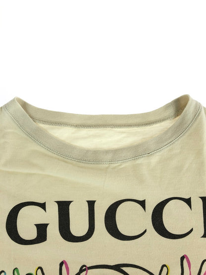 【中古品】【キッズ】 GUCCI グッチ S/S PRINT T-SHIRT ショートスリーブ プリントTシャツ 半袖 トップス 183-240901-mo-16-tag サイズ：10 カラー：ベージュ系 万代Net店