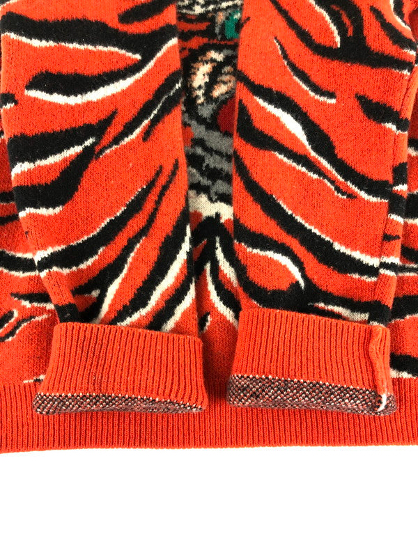 【中古品】【キッズ】 GUCCI グッチ TIGER SWEATER タイガー セーター トップス ニット 183-240901-mo-18-tag サイズ：6 カラー：オレンジ 万代Net店