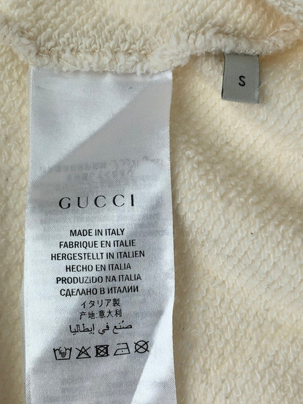 【中古品】【メンズ】 GUCCI グッチ SWEAT 572813 金ボタン付き スウェット トップス 141-240831-mo-4-tag サイズ：S カラー：クリーム系 万代Net店