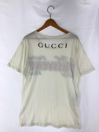 【中古品】【レディース】 GUCCI グッチ FASTAR PUSSY CAT T-SHIRT ファスター プッシーキャット Tシャツ 半袖 トップス 183-240901-mo-15-tag サイズ：S/M カラー：ホワイト 万代Net店