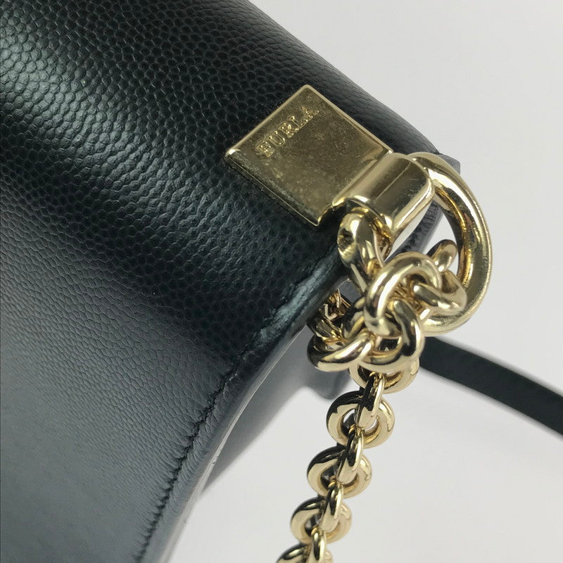 【中古品】【レディース】 Furla フルラ F7790 MIMI MINI CROSS BODY CHAIN SHOULDER BAG ミミ ミニクロスボディ ショルダーバッグ カバン 188-240906-na-9-tag カラー：ブラック 万代Net店