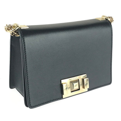 【中古品】【レディース】 Furla フルラ F7790 MIMI MINI CROSS BODY CHAIN SHOULDER BAG ミミ ミニクロスボディ ショルダーバッグ カバン 188-240906-na-9-tag カラー：ブラック 万代Net店