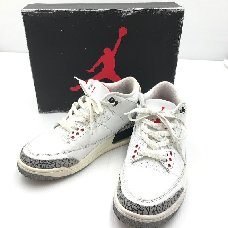 【中古品】【メンズ】 NIKE ナイキ AIR JORDAN 3 RETRO DN3707-100 エア ジョーダン 3 レトロ スニーカー 靴 160-250124-hi-02-tag サイズ：26cm US 8 カラー：SUMMIT WHITE/FIRE RED-BLACK 万代Net店