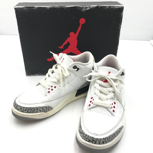 【中古品】【メンズ】 NIKE ナイキ AIR JORDAN 3 RETRO DN3707-100 エア ジョーダン 3 レトロ スニーカー 靴 160-250124-hi-02-tag サイズ：26cm US 8 カラー：SUMMIT WHITE/FIRE RED-BLACK 万代Net店