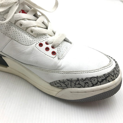 【中古品】【メンズ】 NIKE ナイキ AIR JORDAN 3 RETRO DN3707-100 エア ジョーダン 3 レトロ スニーカー 靴 160-250124-hi-02-tag サイズ：26cm US 8 カラー：SUMMIT WHITE/FIRE RED-BLACK 万代Net店