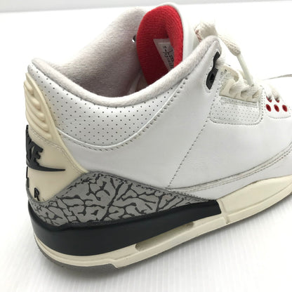 【中古品】【メンズ】 NIKE ナイキ AIR JORDAN 3 RETRO DN3707-100 エア ジョーダン 3 レトロ スニーカー 靴 160-250124-hi-02-tag サイズ：26cm US 8 カラー：SUMMIT WHITE/FIRE RED-BLACK 万代Net店