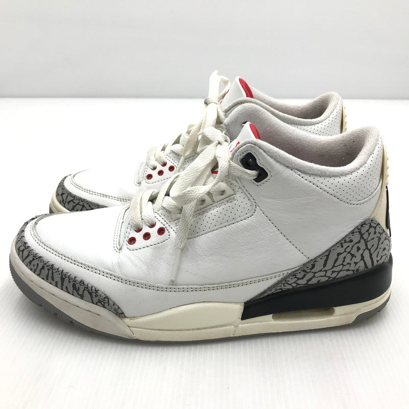 【中古品】【メンズ】 NIKE ナイキ AIR JORDAN 3 RETRO DN3707-100 エア ジョーダン 3 レトロ スニーカー 靴 160-250124-hi-02-tag サイズ：26cm US 8 カラー：SUMMIT WHITE/FIRE RED-BLACK 万代Net店