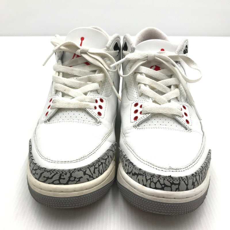 【中古品】【メンズ】 NIKE ナイキ AIR JORDAN 3 RETRO DN3707-100 エア ジョーダン 3 レトロ スニーカー 靴 160-250124-hi-02-tag サイズ：26cm US 8 カラー：SUMMIT WHITE/FIRE RED-BLACK 万代Net店