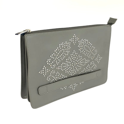 【中古品】【レディース】 Furla フルラ F8952 CLUTCH BAG クラッチバッグ カバン 180-240828-na-6-tag カラー：グレー 万代Net店