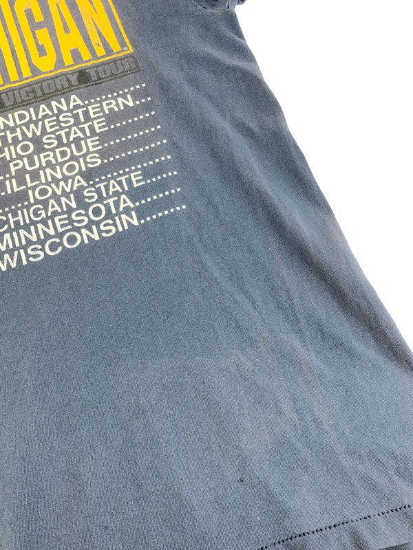 【現状渡し品】【メンズ】 NUTMEG ナツメグ 80's MICHIGAN PRINTED S/S TEE 80年代 ミシガン プリント Tシャツ 半袖Tシャツ USA製 146-250809-na-07-tag サイズ：M カラー：ブルー 万代Net店