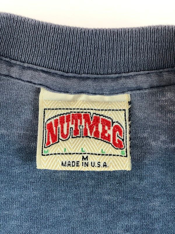 【現状渡し品】【メンズ】 NUTMEG ナツメグ 80's MICHIGAN PRINTED S/S TEE 80年代 ミシガン プリント Tシャツ 半袖Tシャツ USA製 146-250809-na-07-tag サイズ：M カラー：ブルー 万代Net店