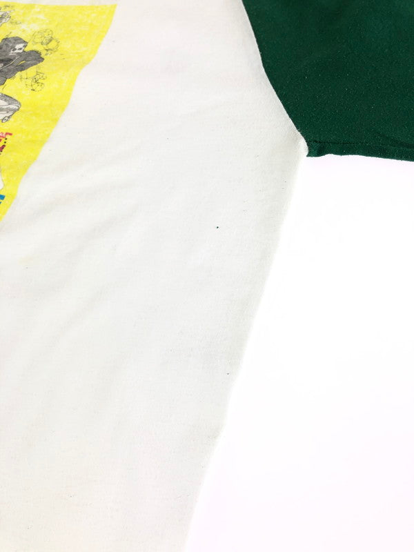 【中古品】【メンズ】 AUGUSTA SPORTSWEAR オーガスタ スポーツウェア BEASTIE BOYS WORLD TOUR ビースティ・ボーイズ ワールドツアー USA製 ラグラン Tシャツ トップス 146-240904-yk-8-tag サイズ：S カラー：WHITE/GREEN 万代Net店