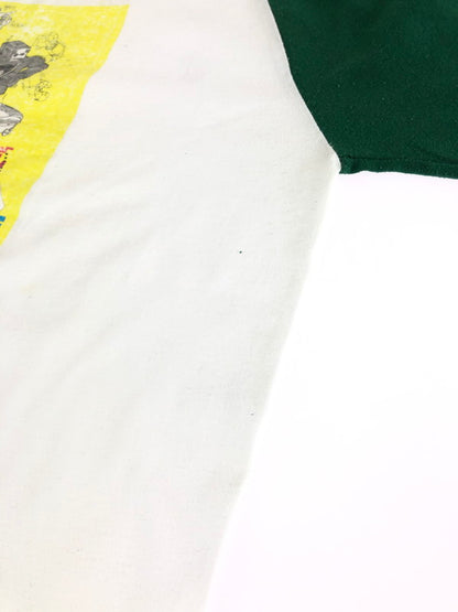 【中古品】【メンズ】 AUGUSTA SPORTSWEAR オーガスタ スポーツウェア BEASTIE BOYS WORLD TOUR ビースティ・ボーイズ ワールドツアー USA製 ラグラン Tシャツ トップス 146-240904-yk-8-tag サイズ：S カラー：WHITE/GREEN 万代Net店