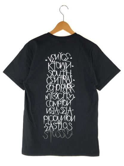 【中古品】【メンズ】  STUSSY BORN ステューシー ボーン × RAISED HANDSTYLES TEE レイズド ハンドスタイル Tシャツ 半袖 トップス 142-240903-mo-6-tag サイズ：S カラー：ブラック 万代Net店