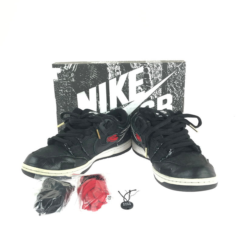 【中古品】【メンズ】 NIKE SB ナイキエスビー × WASTED YOUTH ウェイステッド ユース コラボ DD8386-001 DUNK LOW PRO QS 4 ダンク ロー プロ クイックストライク 4 スニーカー 靴 160-240916-hi-05-tag サイズ：27.5cm US 9.5 カラー：BLACK/BLACK-UNI RED-WHITE 万代Net店