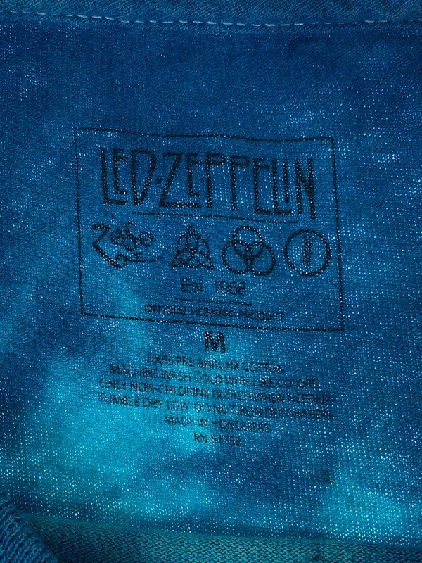 【中古品】【メンズ】  LED ZEPPELIN レッドツェッペリン 00S タイダイプリントTシャツ 半袖TAG トップス 146-240822-SS-3-tag サイズ：M カラー：ダイダイ 万代Net店