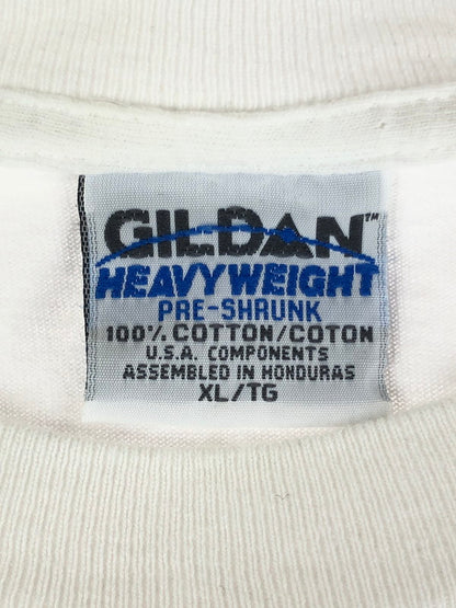 【中古品】【メンズ】 GILDAN ギルダン HIGHLANDER 10TH BANNIVERSARY MOVIE PROMO T SHIRT 半袖Tシャツ トップス 146-240822-SS-4-tag サイズ：XL カラー：ホワイト 万代Net店
