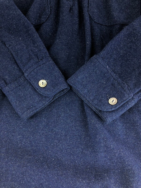 【中古品】【メンズ】 THE SPINNAKER SHIRT 40's HALF-ZIP WOOL PULLOVER SHIRT ハーフジップ ウールプルオーバーシャツ 長袖シャツ 146-240913-hi-09-tag カラー：ネイビー 万代Net店