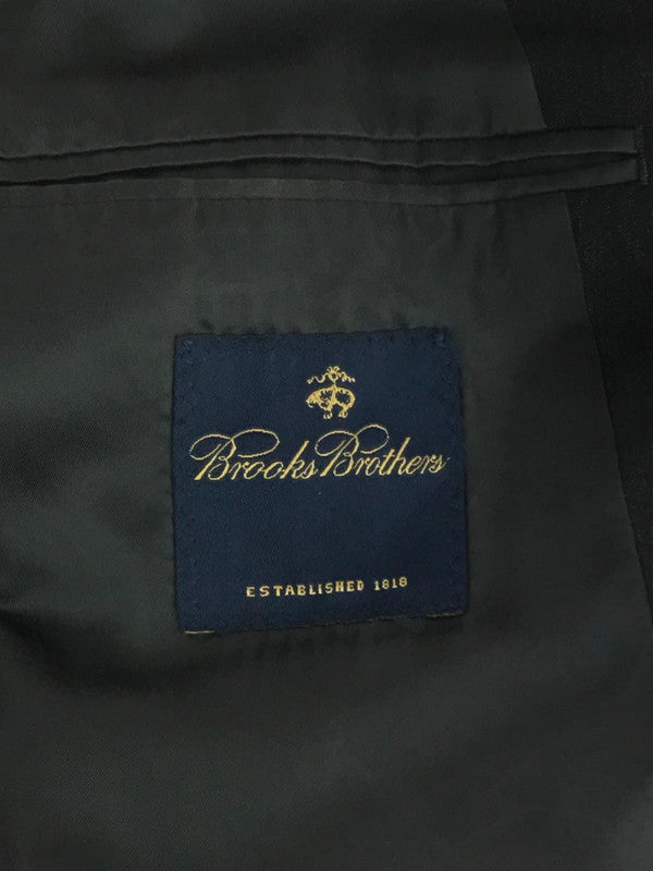 【中古品】【メンズ】 Brooks Brothers ブルックスブラザーズ 3B SUIT SET-UP 19-02-8700 3Bスーツ セットアップ 147-240917-yk-20-tag サイズ：37REG31W カラー：BLACK 万代Net店