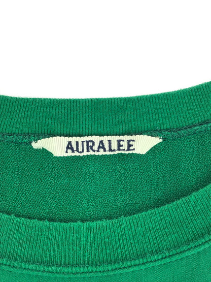 【中古品】【メンズ】 AURALEE オーラリー 23SS ELASTIC HIGH GAUGE SWEAT P/O A23SP01NU エラスティックハイゲージ スウェット プルオーバー 長袖 トップス 140-240917-yk-06-tag サイズ：5 カラー：GREEN 万代Net店