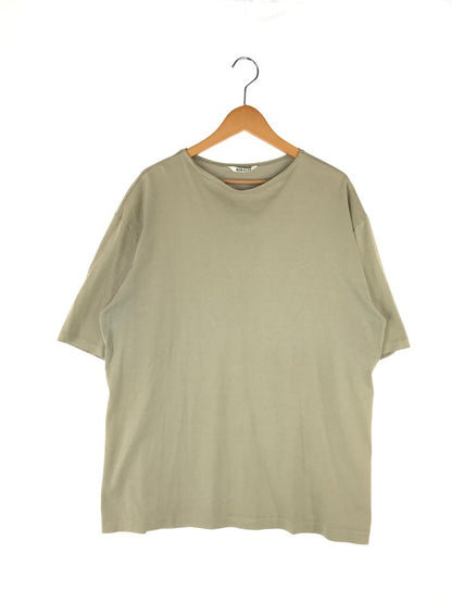 【中古品】【メンズ】  AURALEE オーラリー 23SS LUSTER PLATING NARROW BOAT NECK TEE A23SB03GT ラスタープレーティング ナロー ボートネック Tシャツ 半袖 トップス 140-240917-yk-05-tag サイズ：5 カラー：KHAKI GRAY 万代Net店