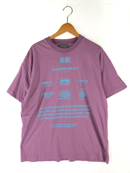 【中古品】【メンズ】  VTMNTS ヴィーティーエムエヌティーエス プリント Tシャツ VL12TR200P 半袖 トップス 141-240902-yk-5-tag サイズ：Ｍ カラー：ピンク系 万代Net店