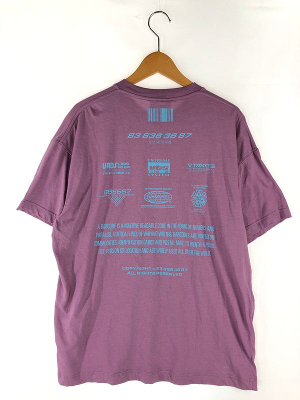 【中古品】【メンズ】  VTMNTS ヴィーティーエムエヌティーエス プリント Tシャツ VL12TR200P 半袖 トップス 141-240902-yk-5-tag サイズ：Ｍ カラー：ピンク系 万代Net店