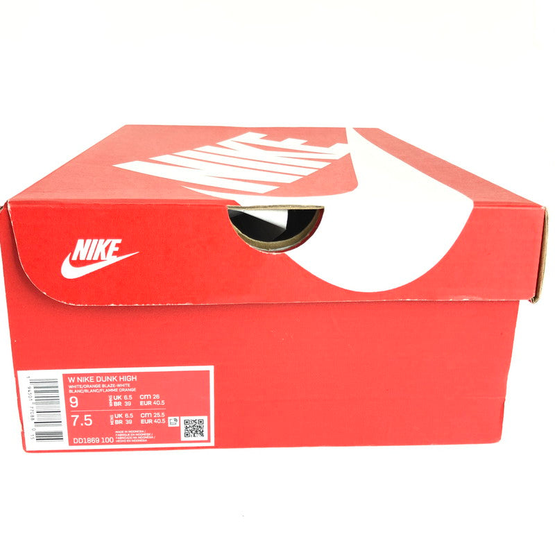 【中古美品】【メンズ】 NIKE ナイキ DD1399-101 DUNK HIGH スニーカー 靴 160-240903-SS-2-tag サイズ：26ｃｍ/US 9 カラー：Orange Blaze 万代Net店