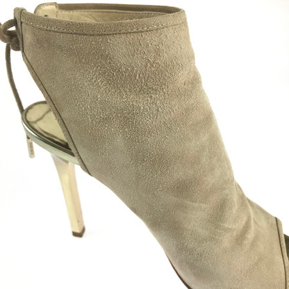 【中古品】【レディース】 JIMMY CHOO ジミーチュウ 151FROZE.SMT オープントゥ スエードヒールサンダル 靴 167-240913-hi-21-tag サイズ：35 カラー：ベージュ 万代Net店