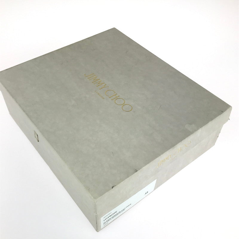 【中古品】【レディース】 JIMMY CHOO ジミーチュウ 151FROZE.SMT オープントゥ スエードヒールサンダル 靴 167-240913-hi-21-tag サイズ：35 カラー：ベージュ 万代Net店