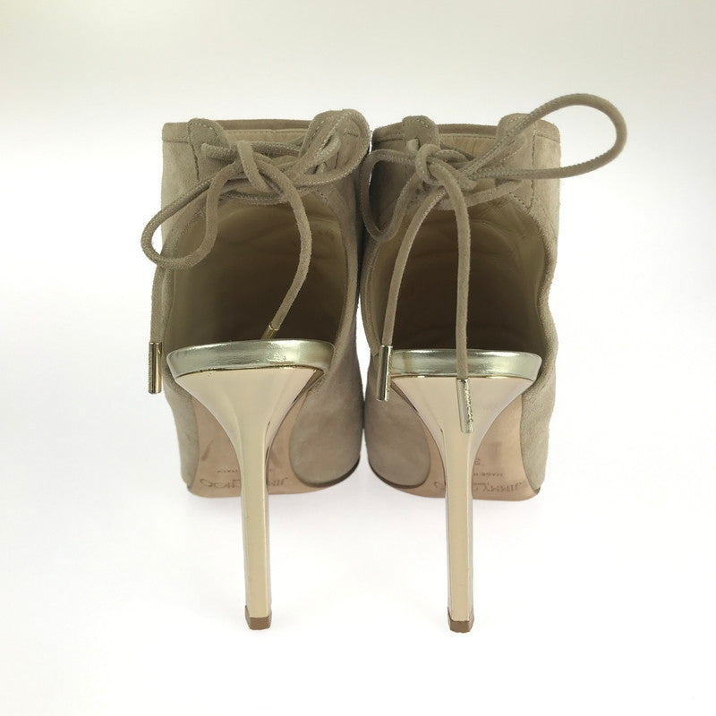 【中古品】【レディース】 JIMMY CHOO ジミーチュウ 151FROZE.SMT オープントゥ スエードヒールサンダル 靴 167-240913-hi-21-tag サイズ：35 カラー：ベージュ 万代Net店