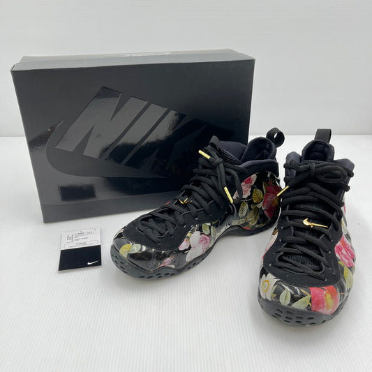 【中古品】【メンズ】 NIKE ナイキ AIR FOAMPOSITE ONE 314996-012 エア フォームポジット ワン スニーカー 靴 160-240905-yk-9-tag サイズ：27cm/US9 カラー："FLORAL"BLACK/BLACK-WHITE 万代Net店