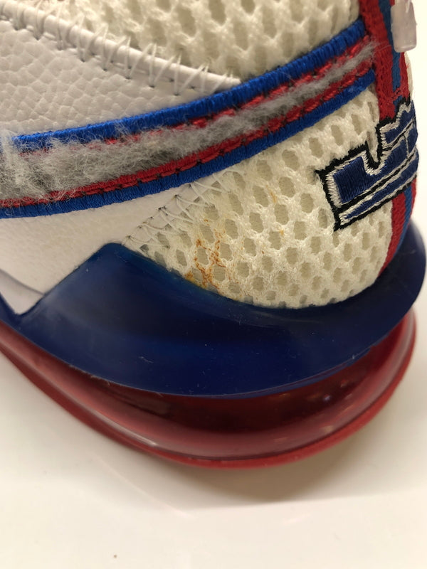 【中古品】【メンズ】 NIKE ナイキ CD5007-100 LEBRON 17 靴 シューズ スニーカー 160-260823-AS-8-hon サイズ：26.5 カラー：ホワイト/レッド/ブルー 万代Net店