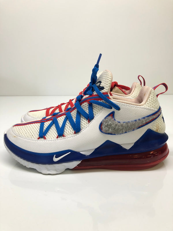 【中古品】【メンズ】 NIKE ナイキ CD5007-100 LEBRON 17 靴 シューズ スニーカー 160-260823-AS-8-hon サイズ：26.5 カラー：ホワイト/レッド/ブルー 万代Net店