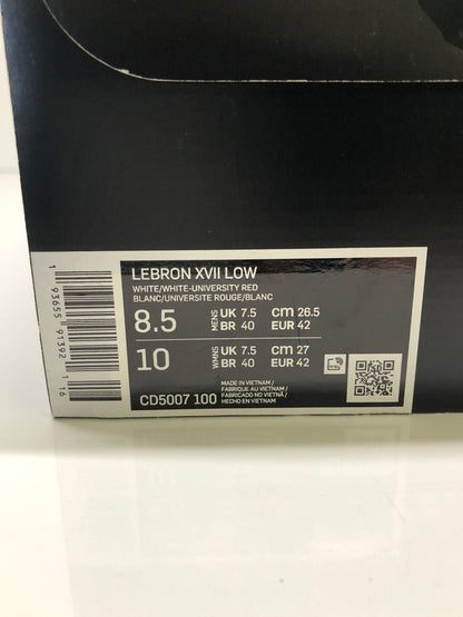 【中古品】【メンズ】 NIKE ナイキ CD5007-100 LEBRON 17 靴 シューズ スニーカー 160-260823-AS-8-hon サイズ：26.5 カラー：ホワイト/レッド/ブルー 万代Net店