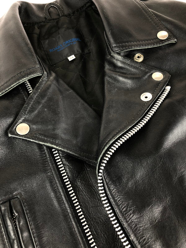 【中古品】【メンズ】  ROARS ORIGINAL ロアーズオリジナル DOUBLE RIDERS JACKET ダブルライダースジャケット レザージャケット アウター 140-240915-hi-12-tag サイズ：34 カラー：ブラック 万代Net店