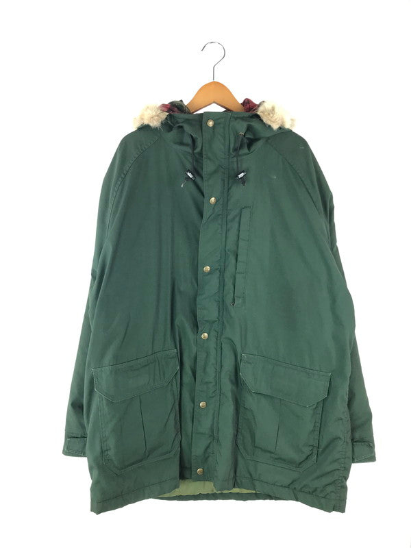 【現状渡し品】【メンズ】 WOOLRICH ウールリッチ 80's コヨーテファー マウンテンパーカー 33221 ヴィンテージ 中綿ジャケット アウター 144-240917-yk-12-tag サイズ：L カラー：GREEN 万代Net店