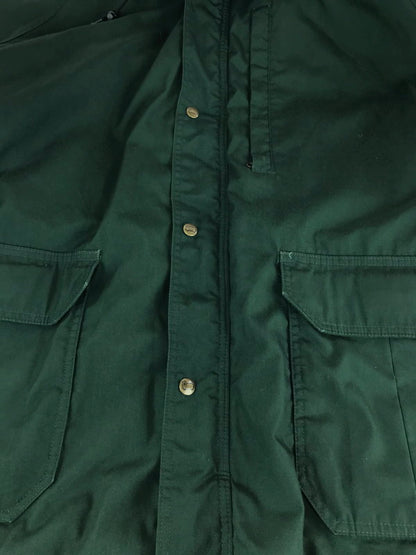 【現状渡し品】【メンズ】 WOOLRICH ウールリッチ 80's コヨーテファー マウンテンパーカー 33221 ヴィンテージ 中綿ジャケット アウター 144-240917-yk-12-tag サイズ：L カラー：GREEN 万代Net店