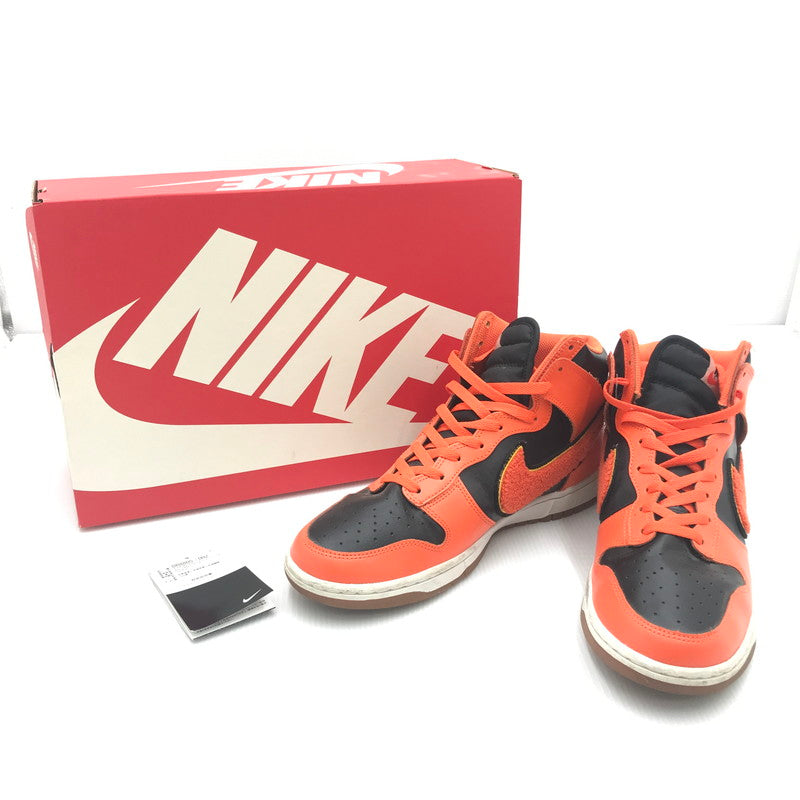 【中古品】【メンズ】 NIKE ナイキ DUNK HIGH RETORO DR8805-002 ダンク ハイ レトロ スニーカー 靴 160-240912-yk-1-tag サイズ：28cm / US 10 カラー：BLACK/SAFETY ORANGE/UNIVERSITY GOLD 万代Net店