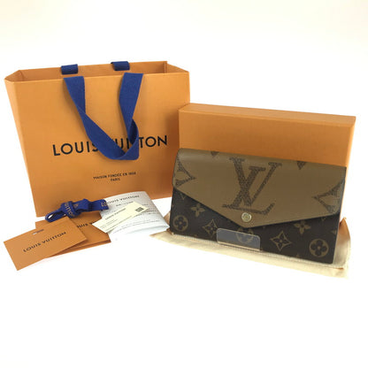 【中古品】【レディース】 LOUIS VUITTON ルイ・ヴィトン M80726 モノグラム ジャイアント リバース ポルトフォイユ サラ 二つ折り財布 長財布 179-240913-hi-16-tag カラー：モノグラム ジャイアント 万代Net店