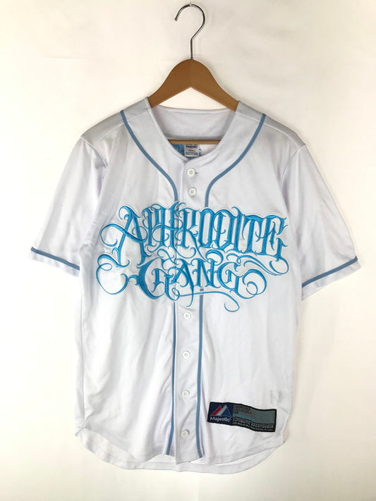 【中古品】【メンズ】  APHRODITE GANG アフロディーテギャング MAJESTICボディ BASEBALL SHIRT ベースボールシャツ 半袖シャツ 舐達麻 142-240919-hi-23-tag サイズ：S カラー：ホワイト 万代Net店