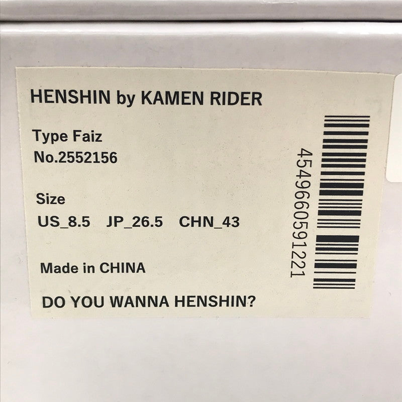 【中古品】【メンズ】  BANDAI バンダイ HENSHIN BY KAMEN RIDER 2552156 仮面ライダー555 ハイカットスニーカー 靴 162-240918-mo-6-tag サイズ：US8.5 26.5cm カラー：マルチカラー 万代Net店